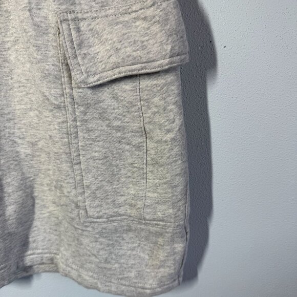 Univeral Thread Fleece Cargo Mini Skirt Medium Gray Athleisure Sporty Casual - Picture 4 of 8
